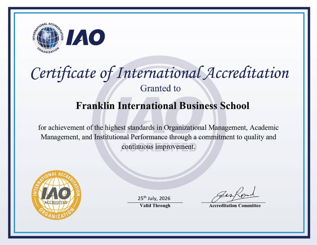 IAO Certificate